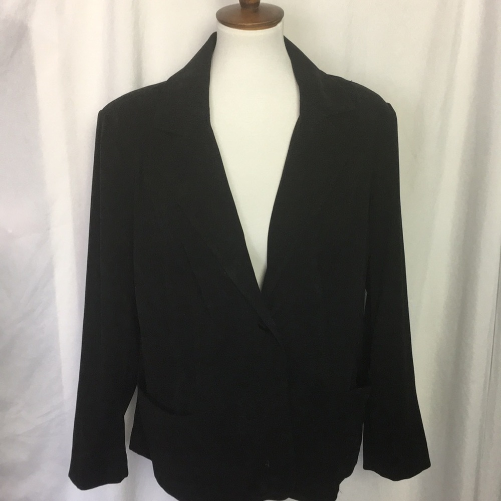 Notations Black Blazer   Size 1X